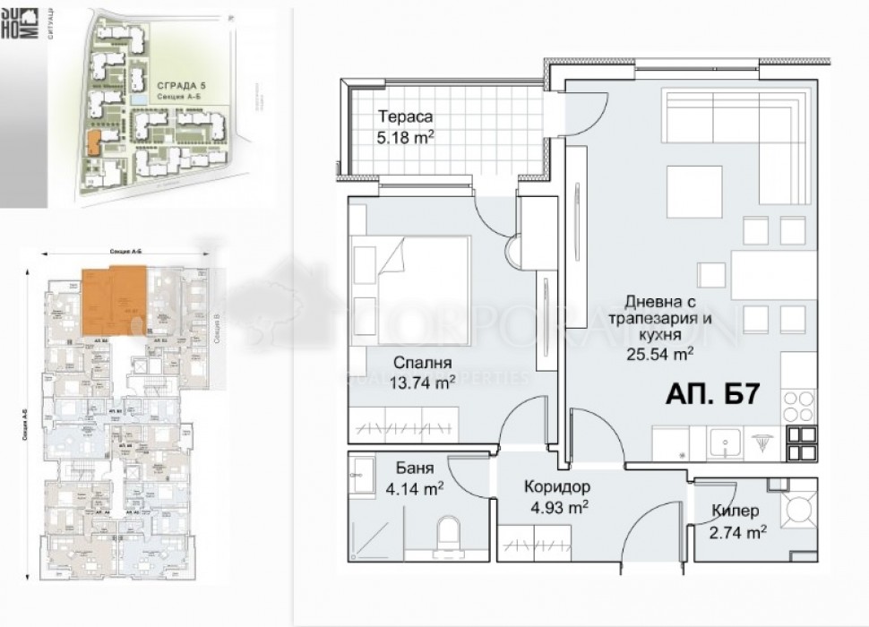 one bedroom For sale, Витоша, 80 sq.m.