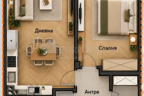 2-стаен за продажба, Малинова долина, 69 кв. м.
