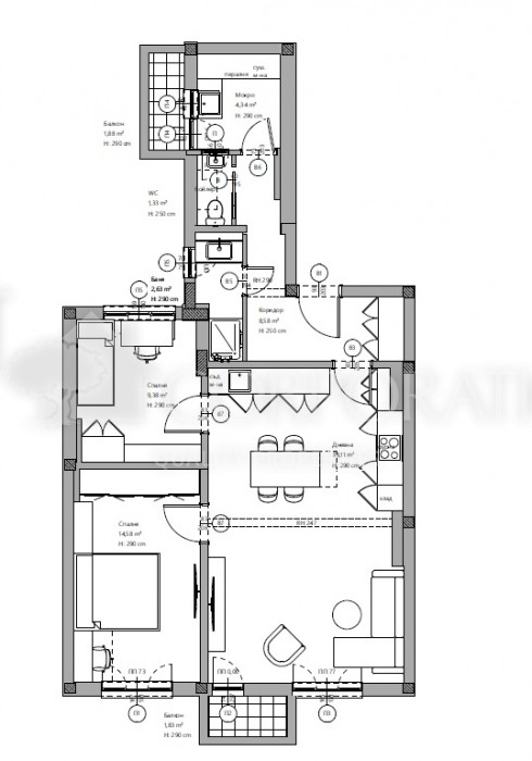 3-стаен за продажба, Оборище, 106 кв. м.